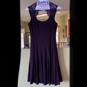 Semi formal purple swing dress
